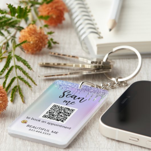 *~* AP36 QR Promo Logo Acryl Ombre Schlüsselanhäng Schlüsselanhänger (Vorderseite rechts)