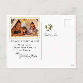 *~* AP44 Geschmacksschnee Weihnachtsschnee Mann FO Feiertagspostkarte (Rückseite)