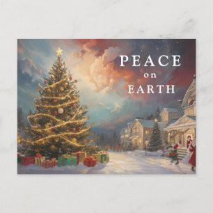 *~* AP44 Vintages Winter Szene Weihnachtsfest FOTO Feiertagspostkarte