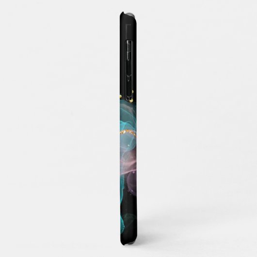 *~* AP46 Pastel Gold Glitter Abstract Ink Case-Mate iPhone Hülle (Hinten/Links)