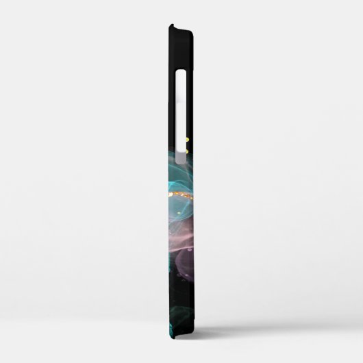 *~* AP46 Pastellfarben Glitzer Gold Abstrakt Case-Mate iPhone Hülle (Rückseite / Links)