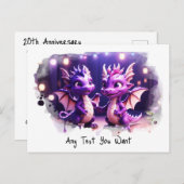 *~* AP48 Magisches FOTO Drachenpostkarte einladen Postkarte (Vorne/Hinten)