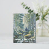 *~* AP49 Blume Naturwald Postkarte (Stehend Vorderseite)