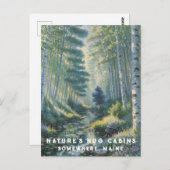 *~* AP49 Blume Naturwald Postkarte (Vorne/Hinten)