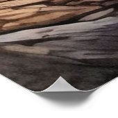 *~* AP49 MOOSE Herd Stream Nature Forest Poster (Ecke)