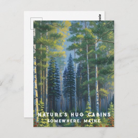 *~* AP49 Naturwaldparcours Postkarte (Vorne/Hinten)