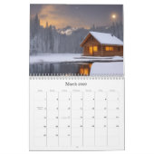 *~* AP49 Rustikale Hütten Blockkabinen Künstlerisc Kalender (Mär 2026)