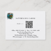 *~* AP49 Rustikale Kabine QR Magische Mystische Visitenkarte (Rückseite)