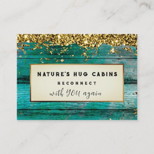 *~* AP49 Rustikaler, gestörter Glitzer QR Visitenkarte (Vorderseite)