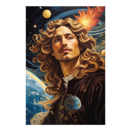 *~* AP50 Fantasy Universe Cosmic Handsome Blume Fotodruck