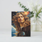 *~* AP50 Fantasy Universe Cosmic Handsome Blume Postkarte (Stehend Vorderseite)