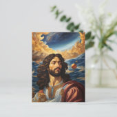 *~* AP50 Fantasy Universe Jesus Blume Moon Postkarte (Stehend Vorderseite)