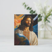 *~* AP50 Fantasy Universe Jesus Earth Postkarte (Stehend Vorderseite)