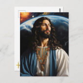 *~* AP50 Fantasy Universe mit Planet Earth Postkarte (Vorne/Hinten)