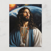 *~* AP50 Fantasy Universe mit Planet Earth Postkarte (Vorderseite)