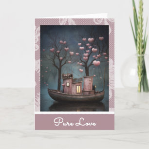 *~* AP51 20 Love Boat Herzen Romantischer Valenti Feiertagskarte