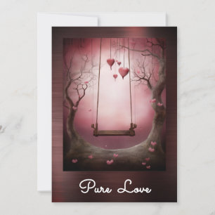 *~* AP51 Romantische Schwungherzen Valentine Seren Einladung