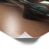 *~* Ap53 Boho MÄRZ AQUAMARINE Headdress Fotodruck (Ecke)