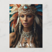 * AP53 JUNI BIRTHDAY PEARLS Boho Woman