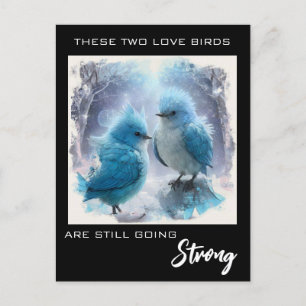 *~* AP54 FOTO-Jubiläum Fluffige Liebesvögel Postkarte