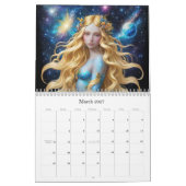 *~* AP58 Galactic Women Fantasy Cosmic Planets 1 Kalender (Mär 2027)