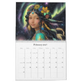 *~* AP58 Galactic Women Fantasy Cosmic Planets 1 Kalender (Feb 2027)