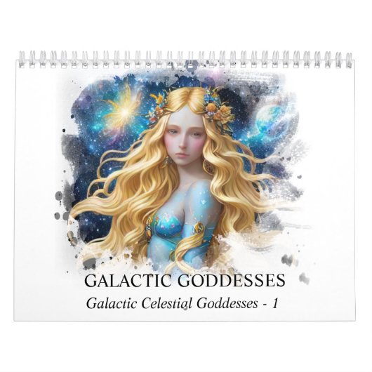 *~* AP58 Galactic Women Fantasy Cosmic Planets 1 Kalender (Titelbild)
