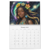 *~* AP58 Galactic Women Fantasy Cosmic Planets 2 Kalender (Jan 2026)