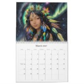 *~* AP58 Galactic Women Fantasy Cosmic Planets 4 Kalender (Mär 2027)