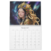 *~* AP58 Galactic Women Fantasy Cosmic Planets 4 Kalender (Jan 2027)
