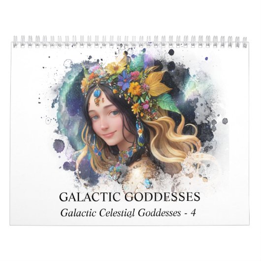 *~* AP58 Galactic Women Fantasy Cosmic Planets 4 Kalender (Titelbild)