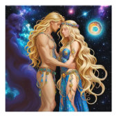 *~* AP58 Galactic Women Man Fantasy Fotodruck (Vorne)