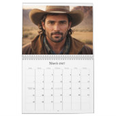 *~* AP59 Men Man Wild West Cowboy 1 Kalender (Mär 2027)