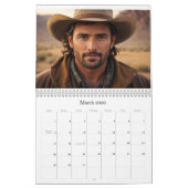 *~* AP59 Men Man Wild West Cowboy 1 Kalender (Mär 2026)