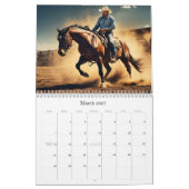 *~* AP59 Wild West Cowboy Horse Rodeo 3 Kalender (Mär 2027)