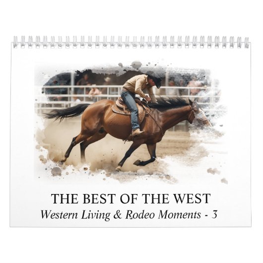 *~* AP59 Wild West Cowboy Horse Rodeo 3 Kalender (Titelbild)