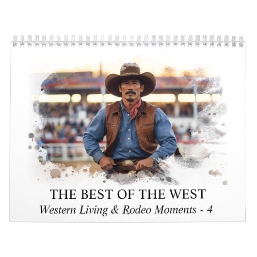 *~* AP59 Wild West Cowboy Horse Rodeo 4 Kalender (Titelbild)