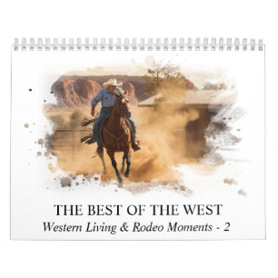 *~* AP59 Wild West Cowboy Horse Rodeo Kalender