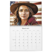 *~* AP59 Women Wild West Cowgirl 3 Calendar Kalender (Mär 2027)