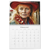 *~* AP59 Women Wild West Cowgirl 3 Calendar Kalender (Feb 2027)