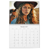 *~* AP59 Women Wild West Cowgirl 3 Calendar Kalender (Jan 2027)