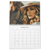 *~* AP59 Women Wild West Cowgirl 4 Kalender (Jan 2026)