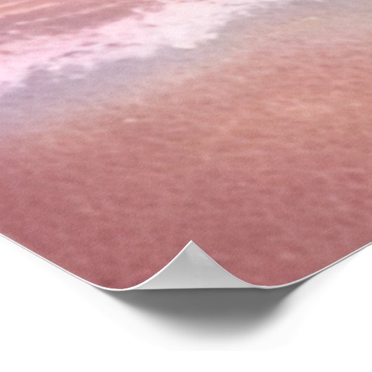 *~* AP60 Sea Glitzer Coastal Ocean Sand Beach Wave Poster (Ecke)