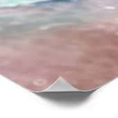 *~* AP60 Sparkle Beach Coastal Ocean Wave Sand Sea Poster (Ecke)