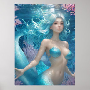 *~* AP60 Wassergöttin Fantasy Sea Meerjungfrau 14 Poster