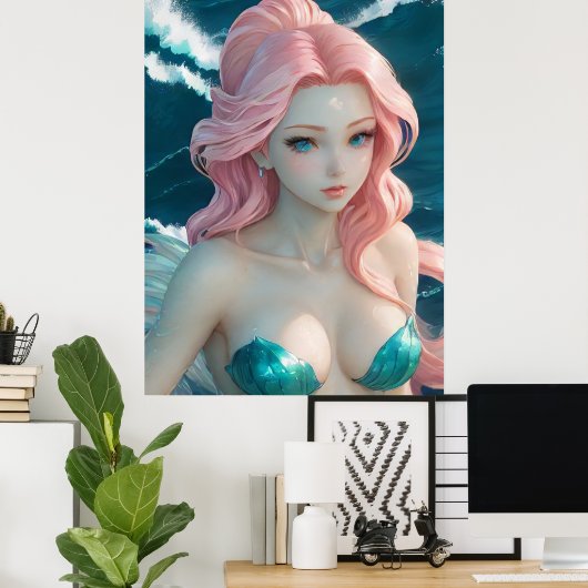 *~* AP60 Wassergöttin Fantasy Sea Meerjungfrau 23 Poster (Heimbüro)