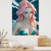 *~* AP60 Wassergöttin Fantasy Sea Meerjungfrau 23 Poster (Küche)
