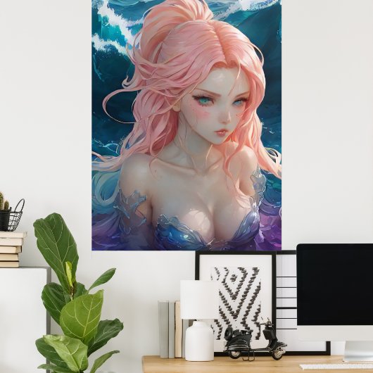 *~* AP60 Wassergöttin Fantasy Sea Meerjungfrau 26 Poster (Heimbüro)