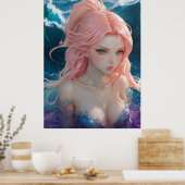*~* AP60 Wassergöttin Fantasy Sea Meerjungfrau 26 Poster (Küche)