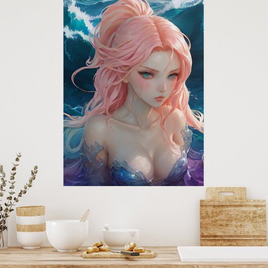 *~* AP60 Wassergöttin Fantasy Sea Meerjungfrau 26 Poster (Küche)